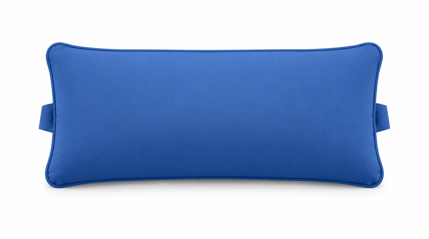 blue headrest pillow
