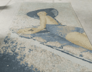 Glass mosaic pool
