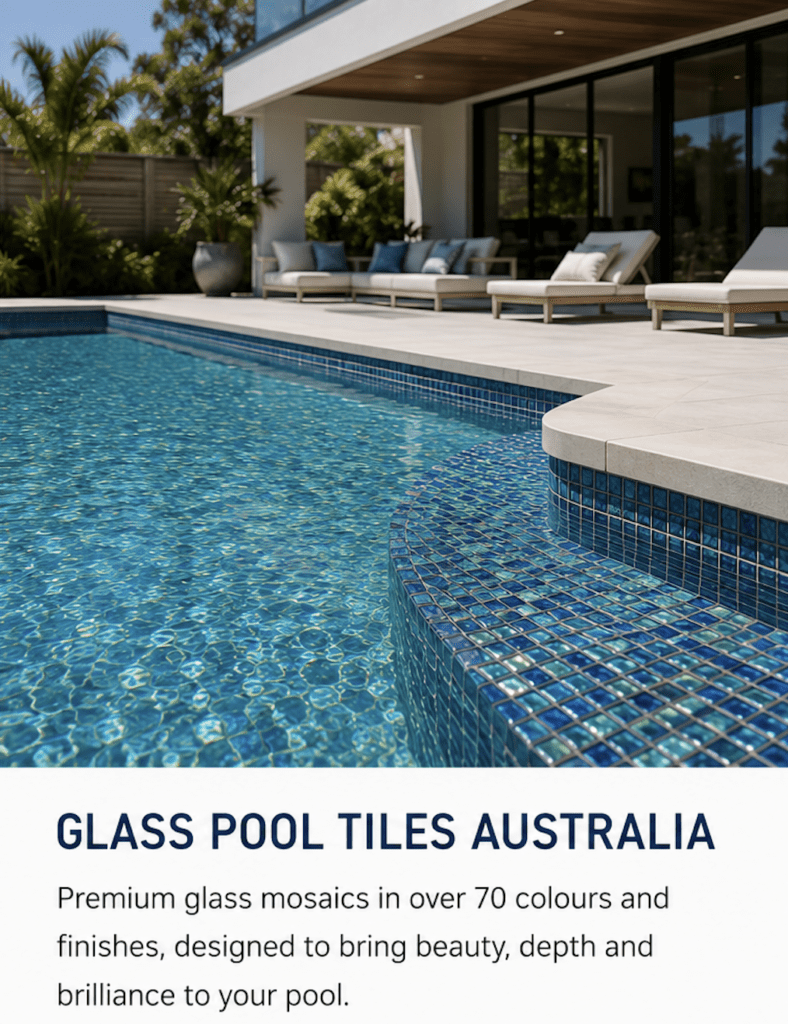 Premium Glass Pool Tiles Australia